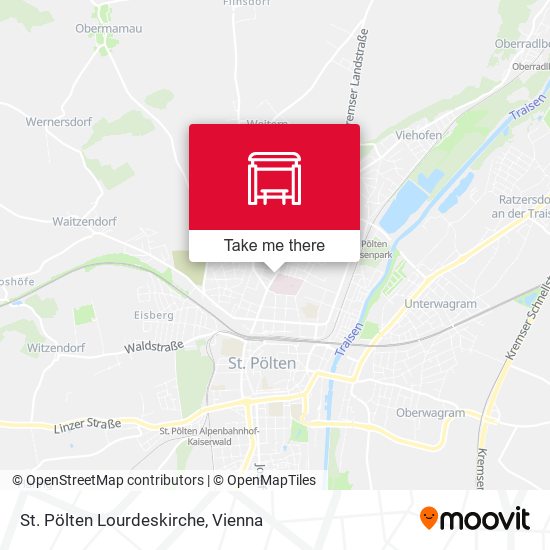 St. Pölten Lourdeskirche map