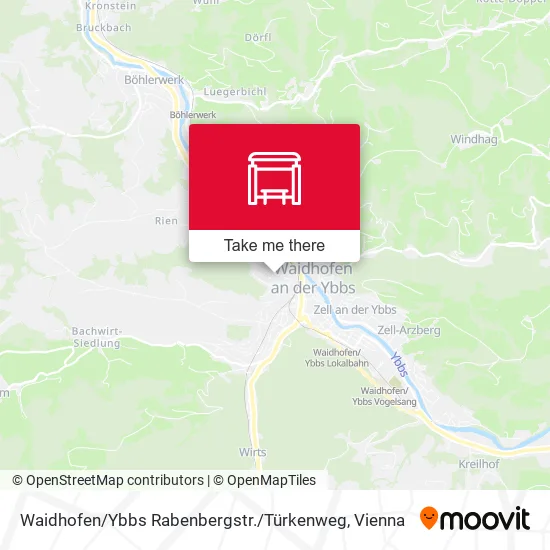 Waidhofen / Ybbs Rabenbergstr. / Türkenweg map