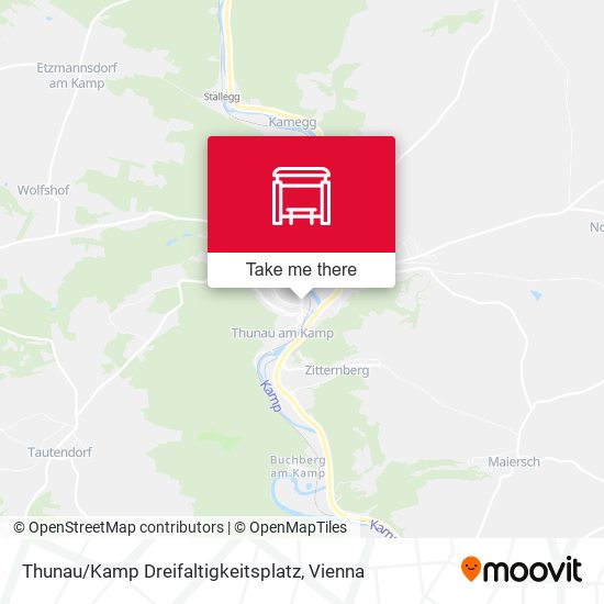 Thunau / Kamp Dreifaltigkeitsplatz map