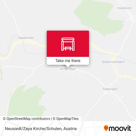 Neusiedl/Zaya Kirche/Schulen map