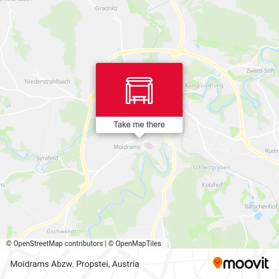 Moidrams Abzw. Propstei map