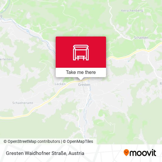 Gresten Waidhofner Straße map