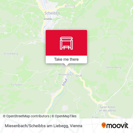 Miesenbach/Scheibbs am Liebegg map