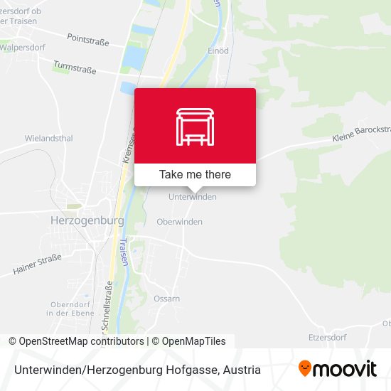Unterwinden / Herzogenburg Hofgasse map