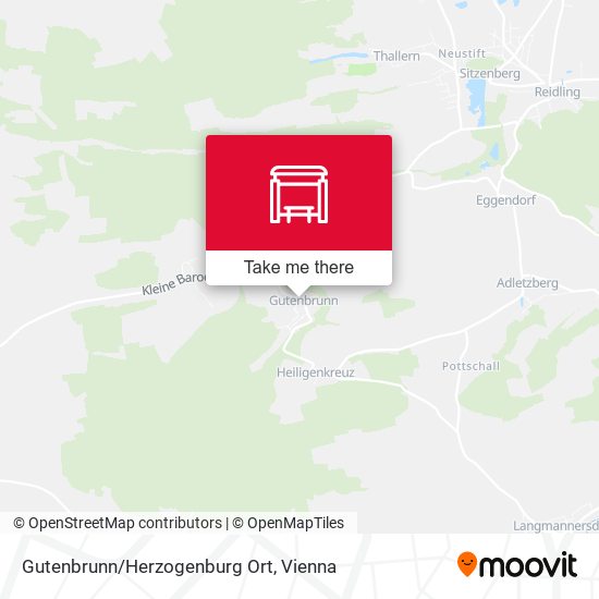 Gutenbrunn/Herzogenburg Ort map