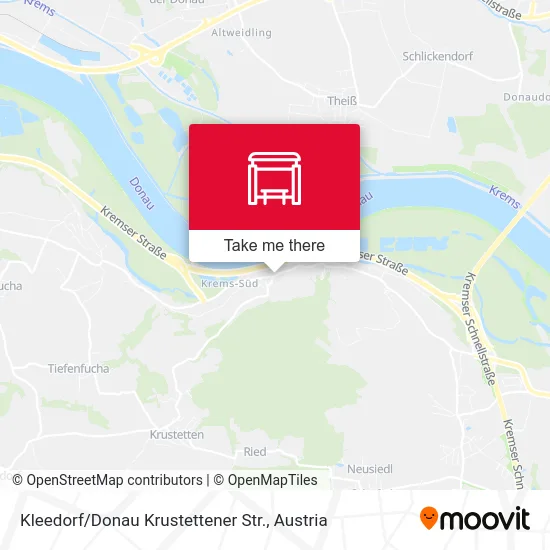 Kleedorf / Donau Krustettener Str. map