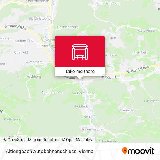 Altlengbach Autobahnanschluss map