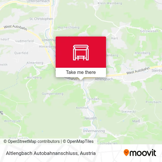 Altlengbach Autobahnanschluss map