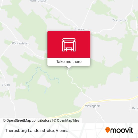 Therasburg Landesstraße map