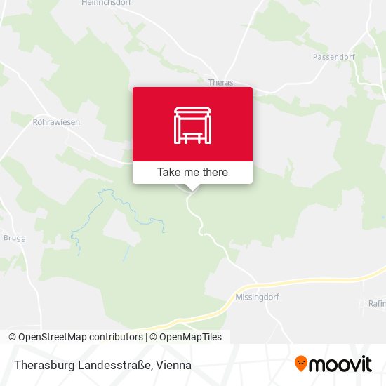 Therasburg Landesstraße map