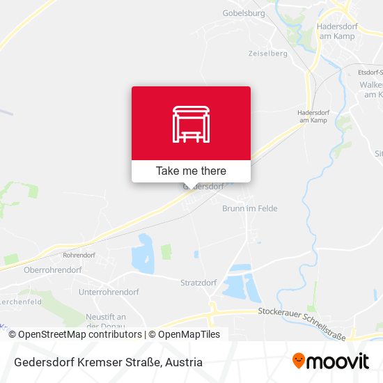 Gedersdorf Kremser Straße map