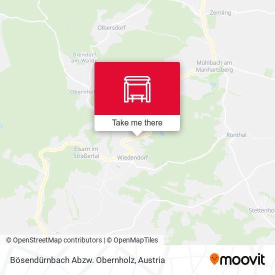 Bösendürnbach Abzw. Obernholz map