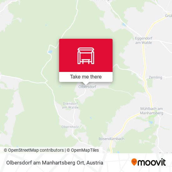 Olbersdorf am Manhartsberg Ort map
