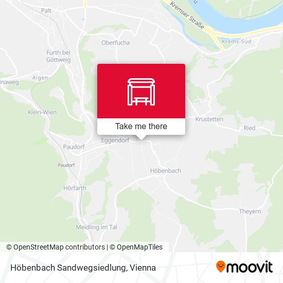 Höbenbach Sandwegsiedlung map