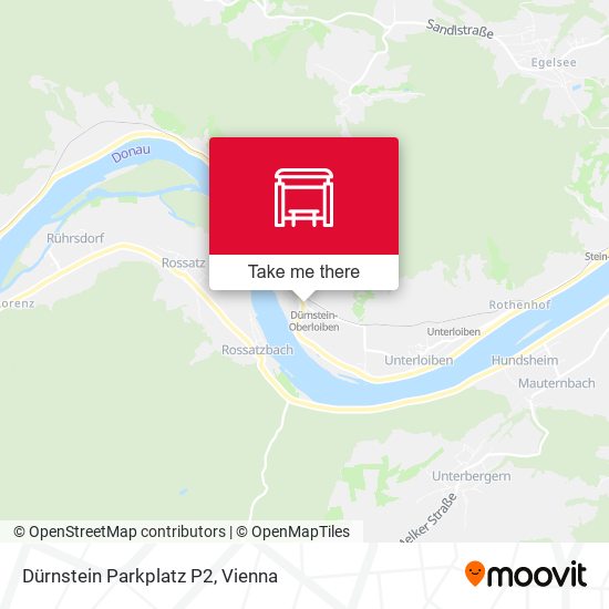 Dürnstein Parkplatz P2 map