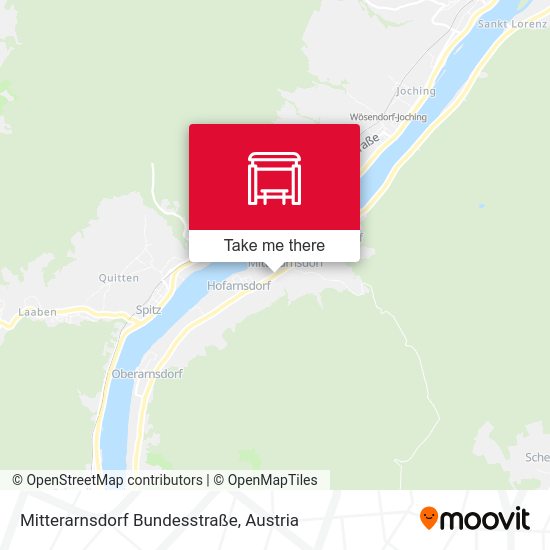 Mitterarnsdorf Bundesstraße map