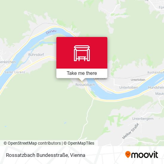 Rossatzbach Bundesstraße map