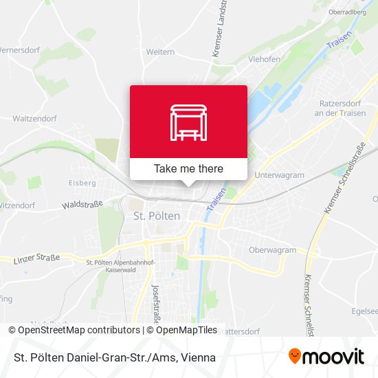 St. Pölten Daniel-Gran-Str. / Ams map