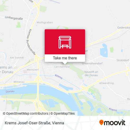 Krems Josef-Oser-Straße map