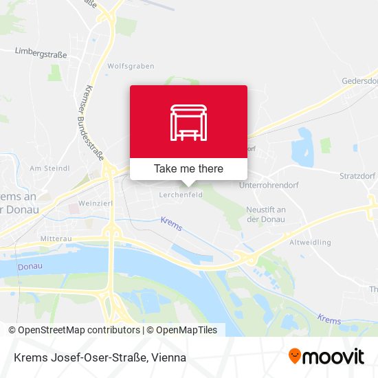 Krems Josef-Oser-Straße map