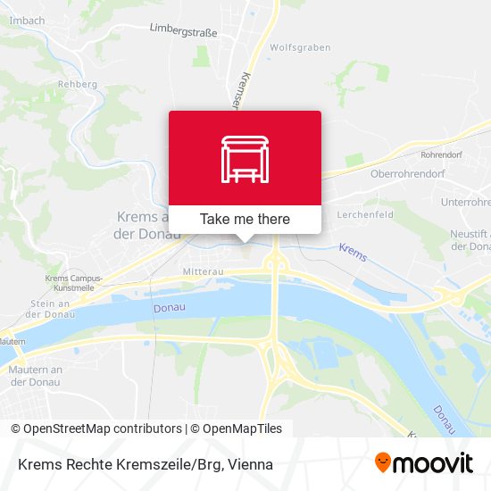 Krems Rechte Kremszeile/Brg map