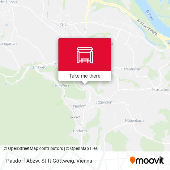 Paudorf Abzw. Stift Göttweig map