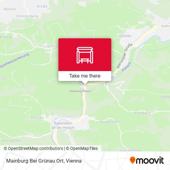 Mainburg Bei Grünau Ort map