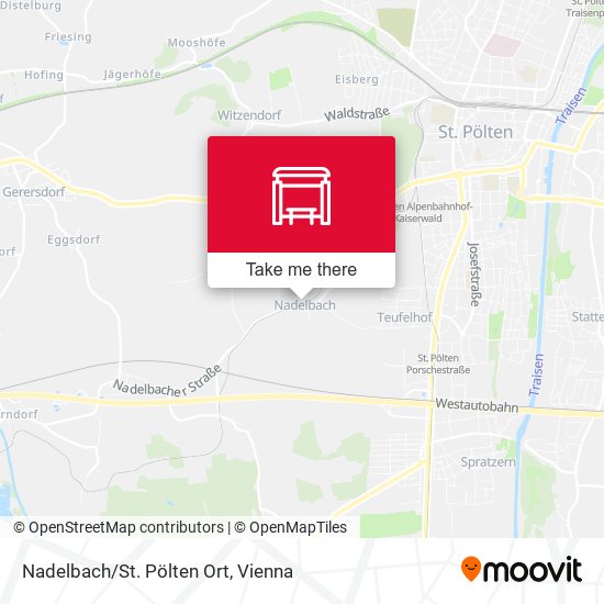 Nadelbach/St. Pölten Ort map