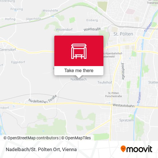Nadelbach/St. Pölten Ort map