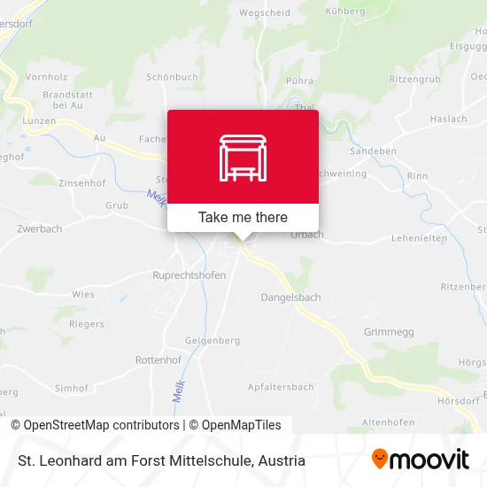 St. Leonhard am Forst Mittelschule map