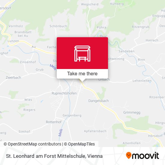 St. Leonhard am Forst Mittelschule map