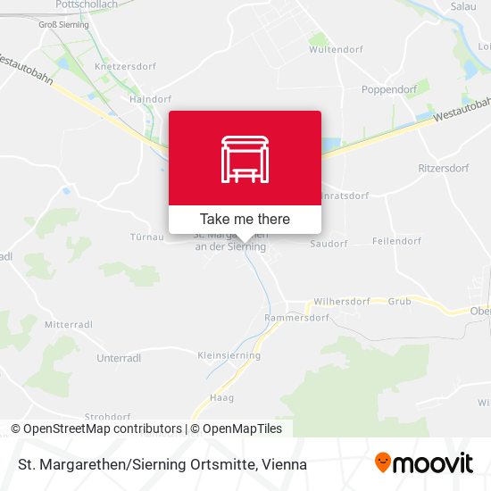 St. Margarethen / Sierning Ortsmitte map