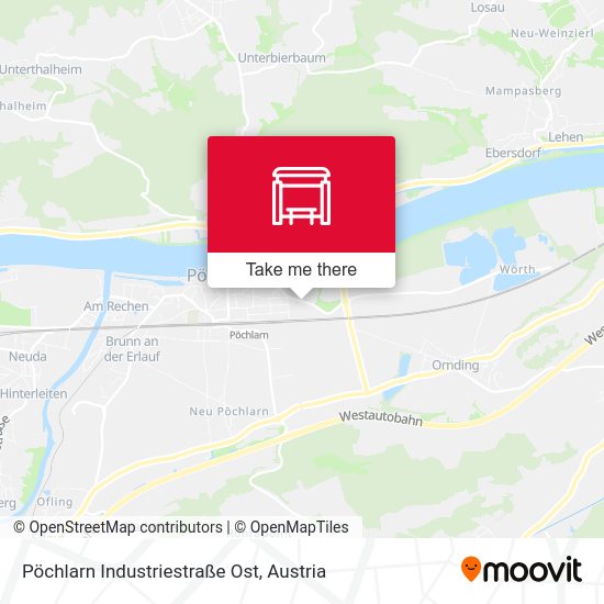 Pöchlarn Industriestraße Ost map