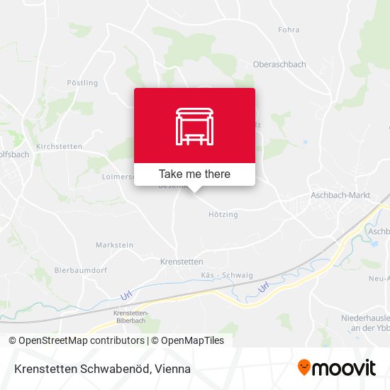 Krenstetten Schwabenöd map