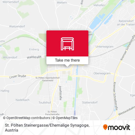St. Pölten Steinergasse / Ehemalige Synagoge map
