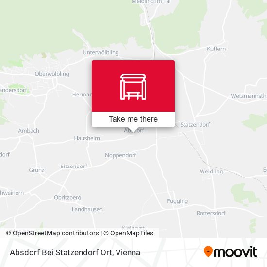 Absdorf Bei Statzendorf Ort map
