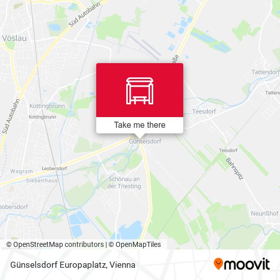 Günselsdorf Europaplatz map