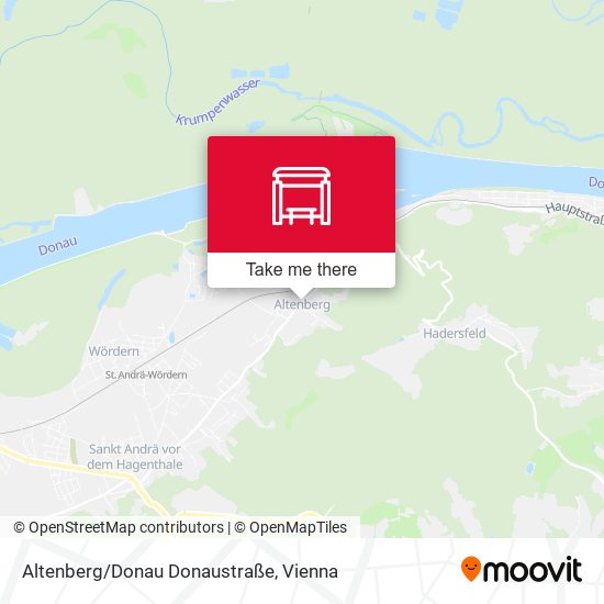 Altenberg/Donau Donaustraße map