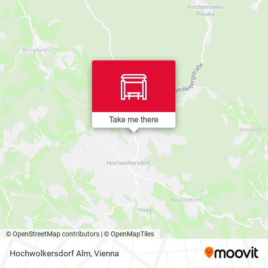 Hochwolkersdorf Alm map