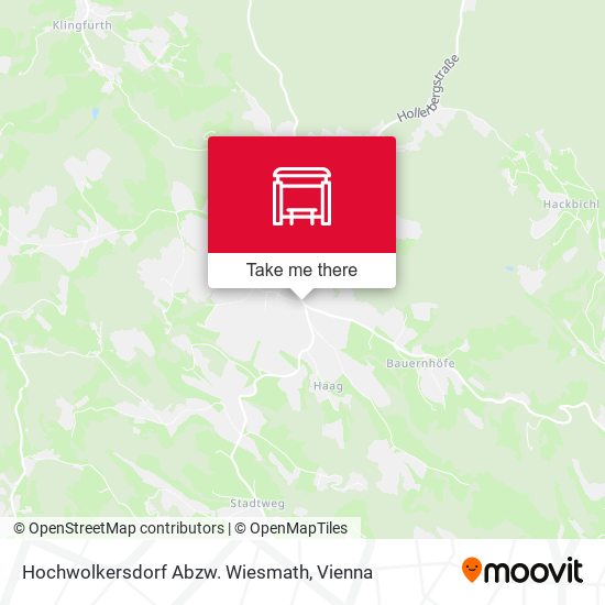Hochwolkersdorf Abzw. Wiesmath map
