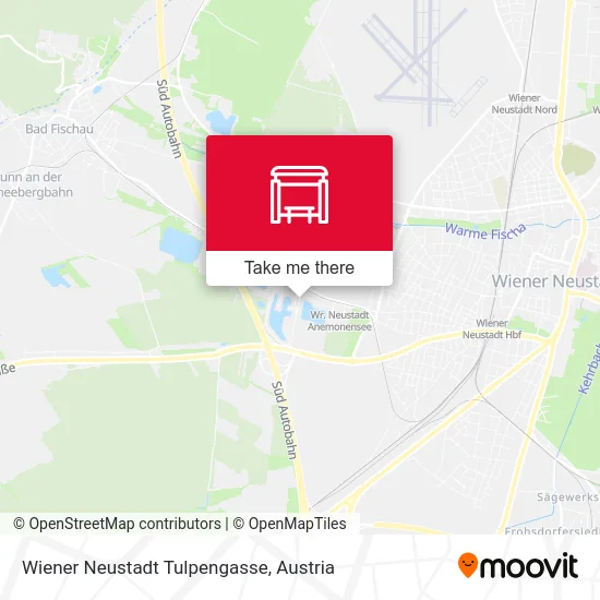 Wiener Neustadt Tulpengasse map