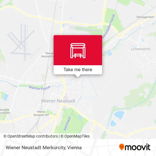 Wiener Neustadt Merkurcity map