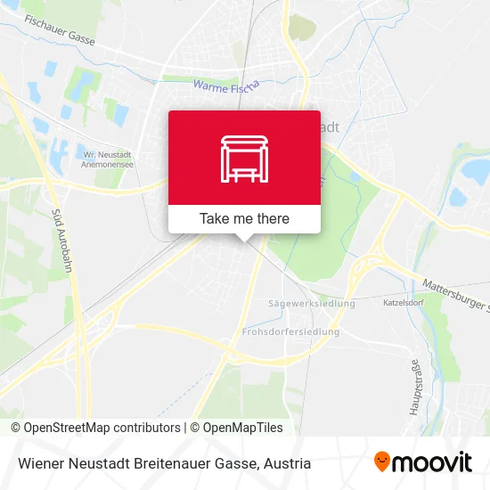 Wiener Neustadt Breitenauer Gasse map