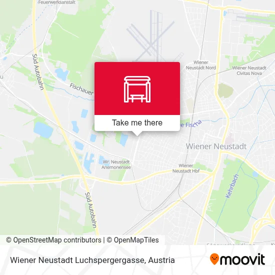 Wiener Neustadt Luchspergergasse map