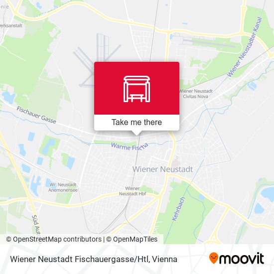 Wiener Neustadt Fischauergasse / Htl map