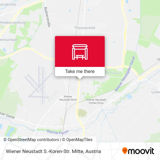 Wiener Neustadt S.-Koren-Str. Mitte map