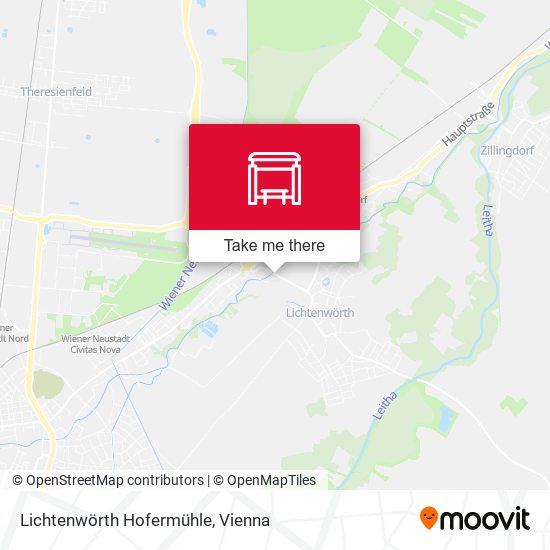 Lichtenwörth Hofermühle map