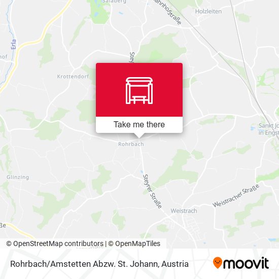 Rohrbach / Amstetten Abzw. St. Johann map