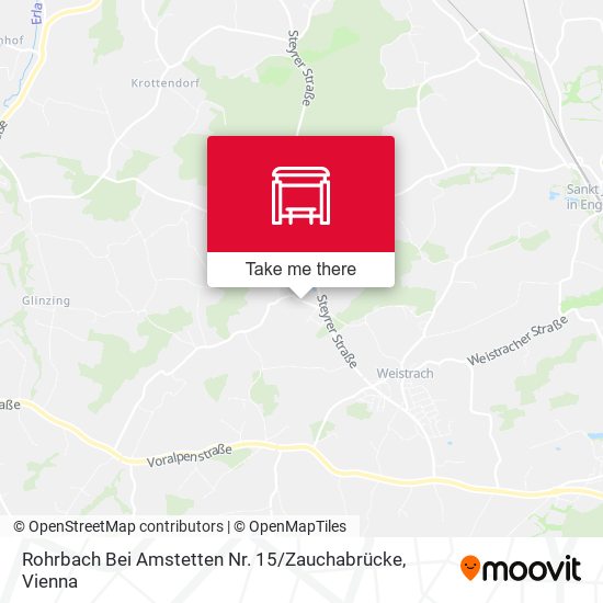 Rohrbach Bei Amstetten Nr. 15 / Zauchabrücke map