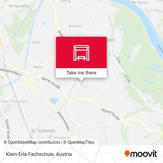 Klein-Erla Fachschule map